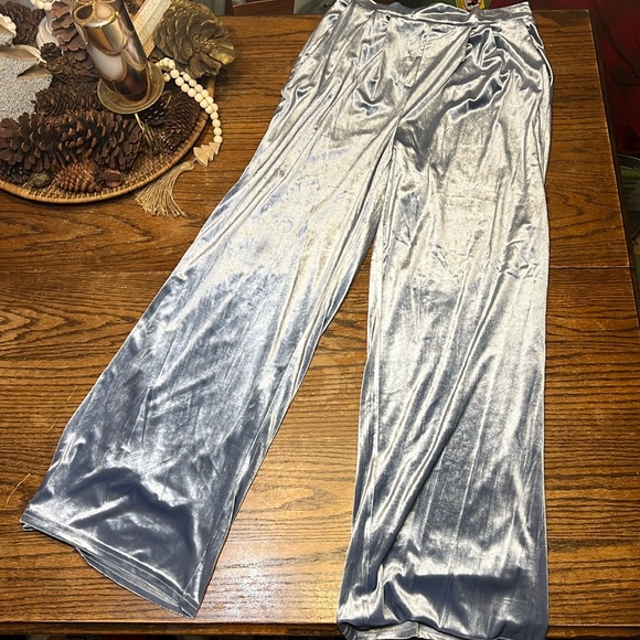 NWT Christian Lacroix velvet wide legs pants - Picture 1 of 8